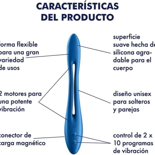 Satisfyer elastic game multi-vibrador azul